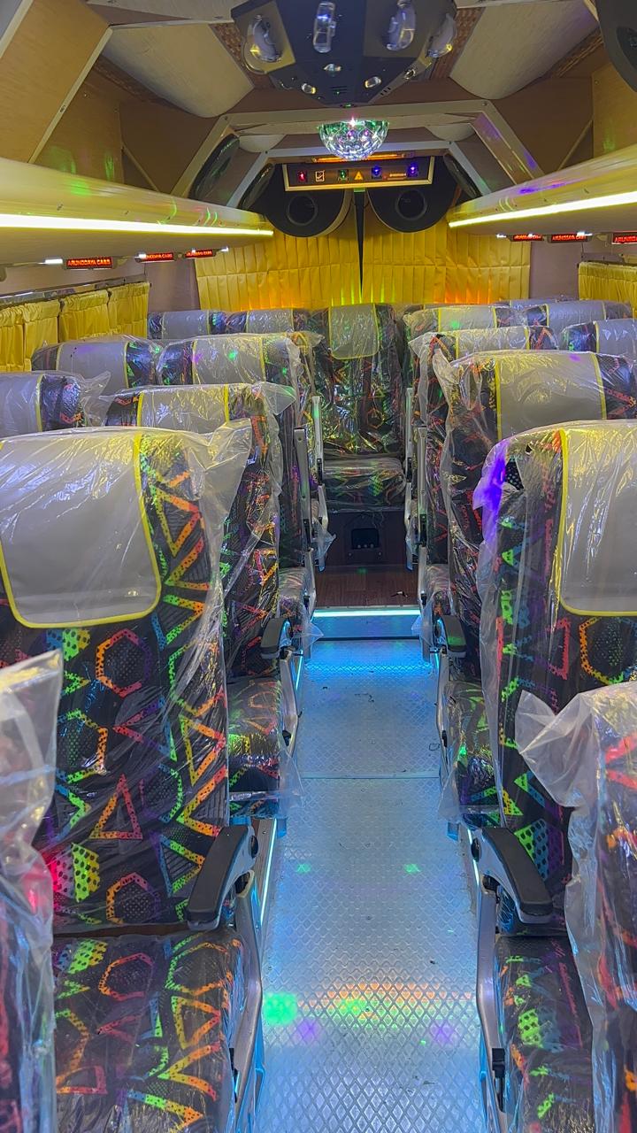 25 seater mini bus rental Ac and DVD coach