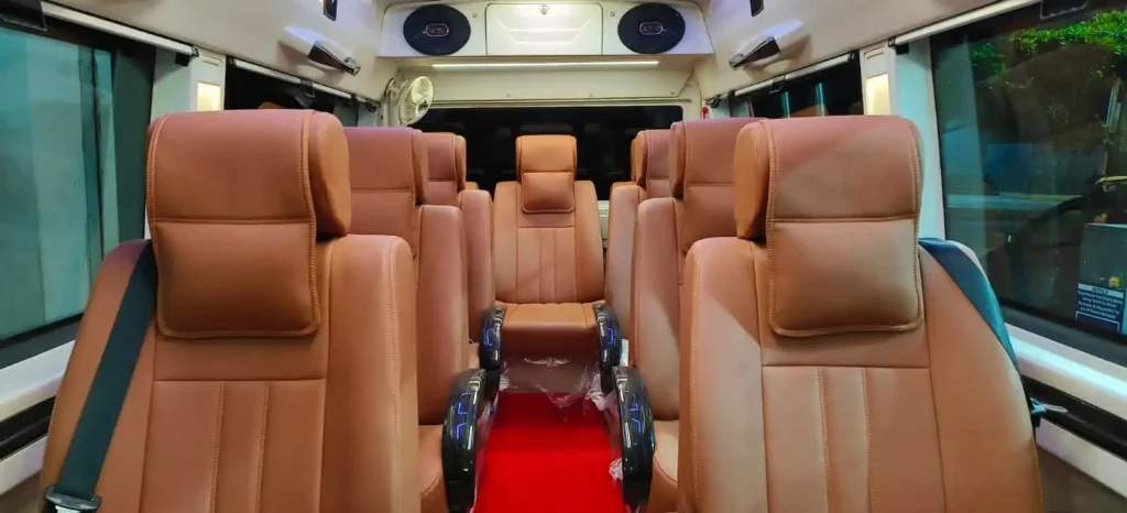 Maharaja tempo traveller seats