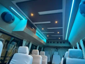 Outstation-tempo-traveller-seats-with-DVD-coach