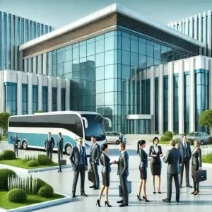 small bus rental corporate trip