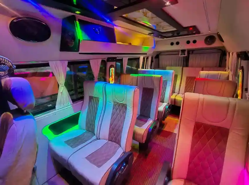 tempo traveller interior